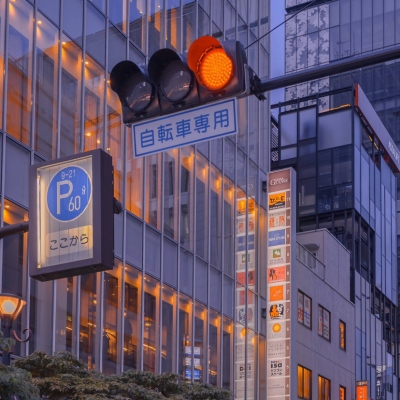 日系城市风景背景头像图片