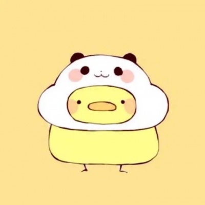 可爱呆萌情头一左一右动漫图片
