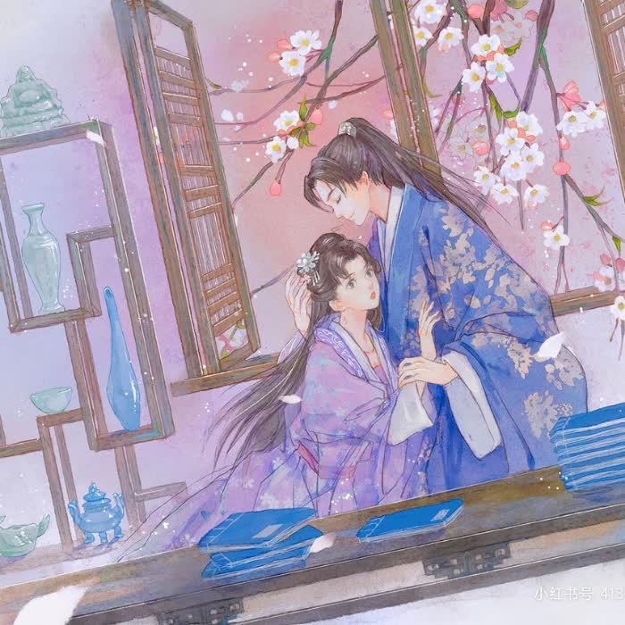 唯美古风甜蜜情侣头像图片