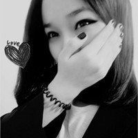 超拽颓废女生黑白头像图片