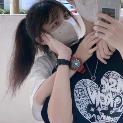 戴口罩不露脸双人明显真人情头