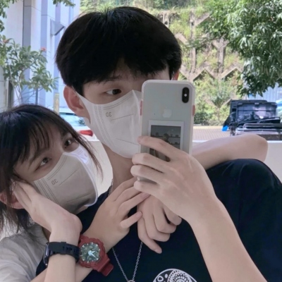 戴口罩不露脸双人明显真人情头