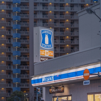日系城市风景背景头像图片