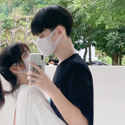 戴口罩不露脸双人明显真人情头