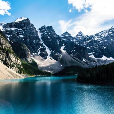 冰山湖水风景头像图片
