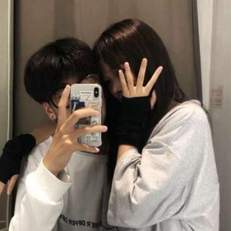 情侣头像真人手机拍照片
