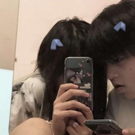 情侣头像真人手机拍照片