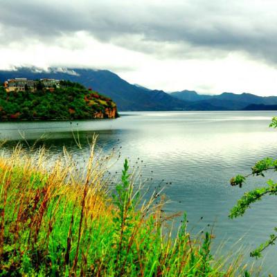 泸沽湖图片风景头像