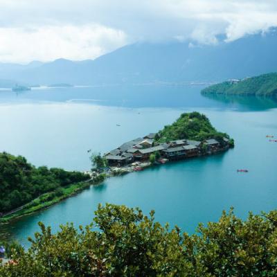 泸沽湖图片风景头像