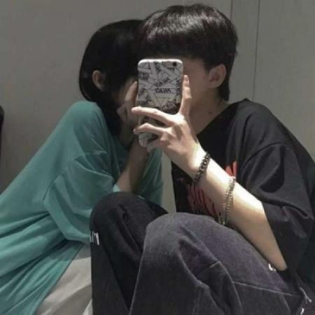 情侣头像真人手机拍照片