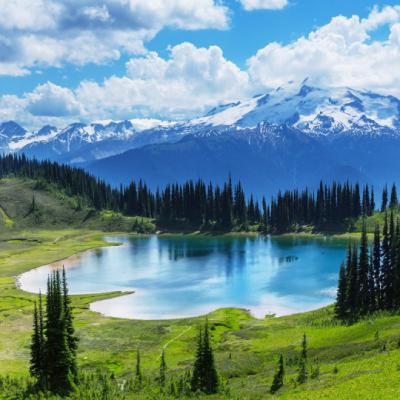 冰山湖水风景头像图片