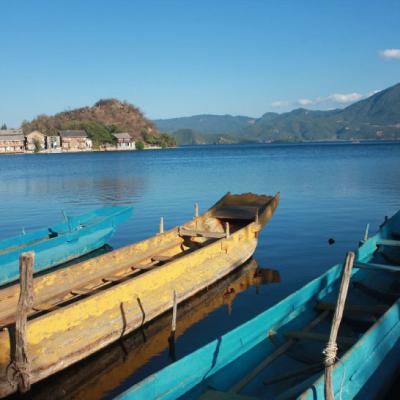 泸沽湖图片风景头像