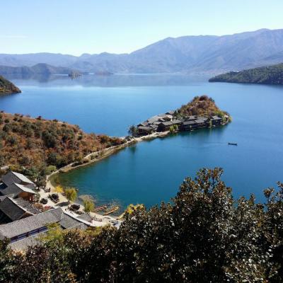 泸沽湖图片风景头像