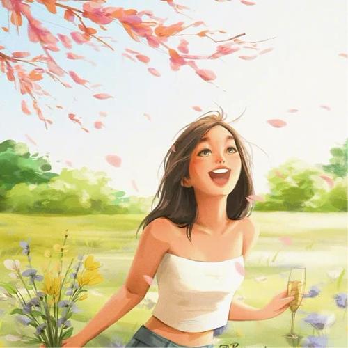 励志微信头像图片女生