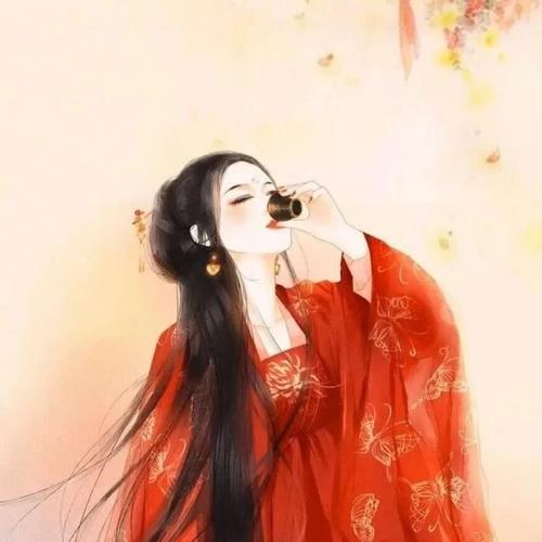 拿酒杯头像女