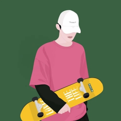 微信一男一女优质手绘情侣头像图片