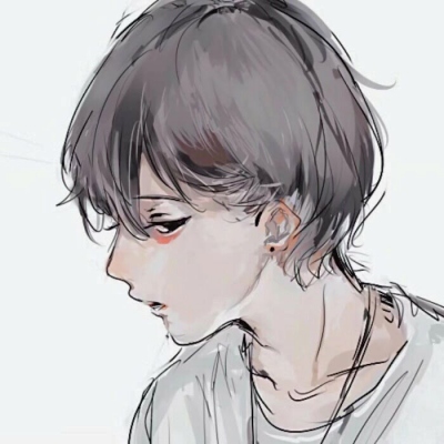 高清伤感男生头像动漫丧系图片