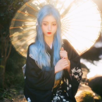 超仙优质混网女生头像染发图片