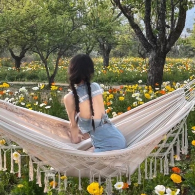 微信唯美头像带花女生图片