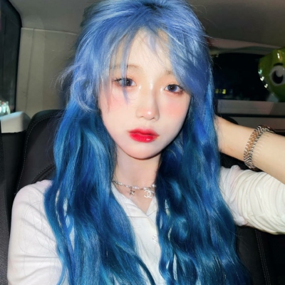 超仙优质混网女生头像染发图片