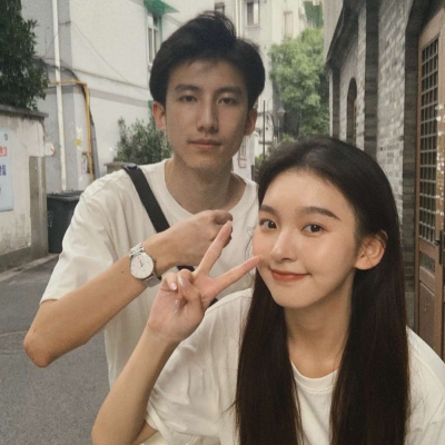 微信高甜情侣头像ins风格图片