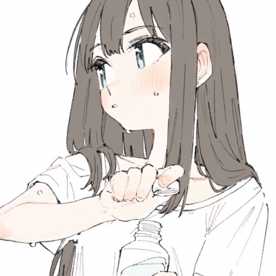 可爱插画漫画风格头像女生图片