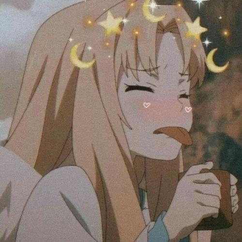动漫女生甜甜的舔舌头可爱头像图片