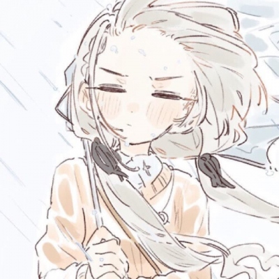 可爱插画漫画风格头像女生图片