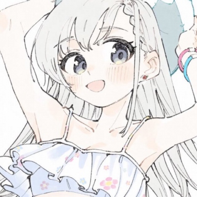 可爱插画漫画风格头像女生图片