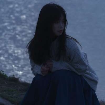 清新蓝色超仙女生头像图片