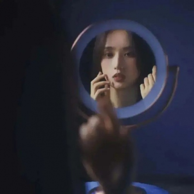 清新蓝色超仙女生头像图片