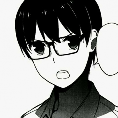 高清黑白风漫画男生头像图片