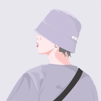 微信高清情头手绘一左一右图片