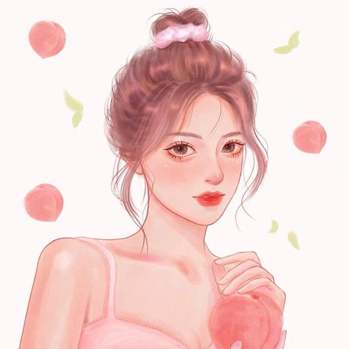 2025美女动漫手绘头像图片