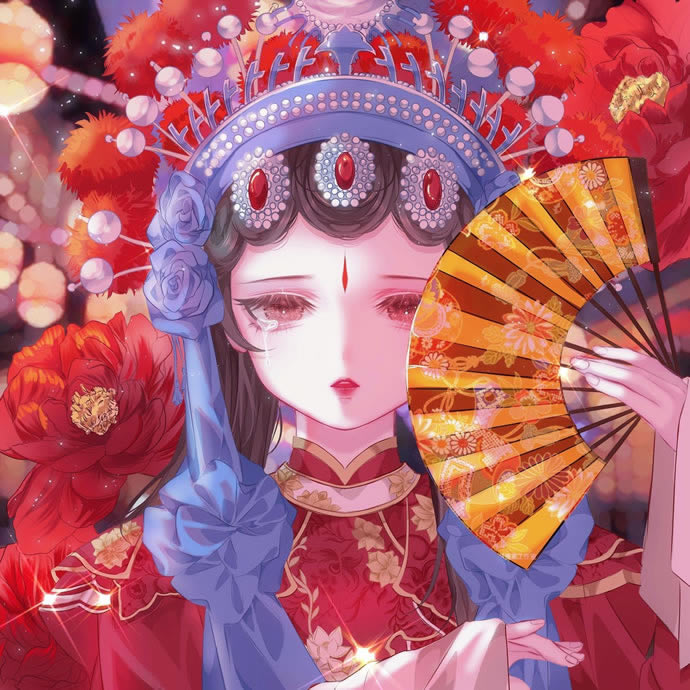 二次元美女头像图片唯美