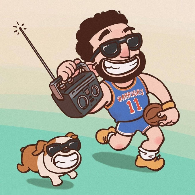 NBA库里头像图片