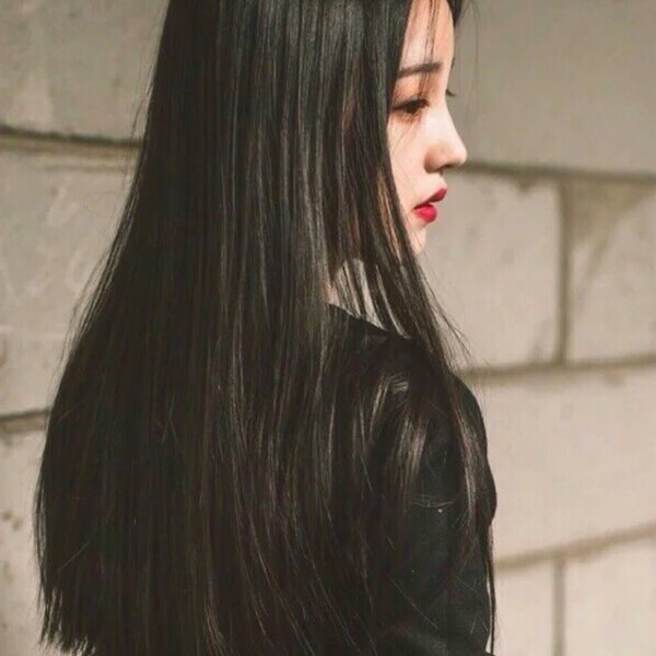 唯美真人女头像背影