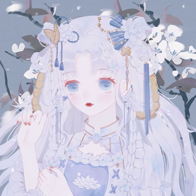 二次元美女头像图片唯美