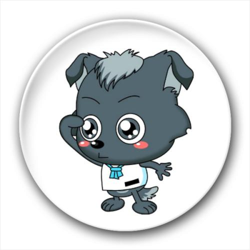 呆萌可爱小灰灰头像图片