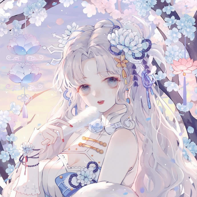 二次元美女头像图片唯美