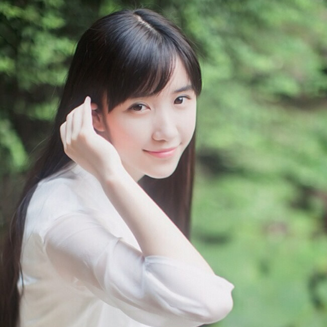 清纯少女头像清新