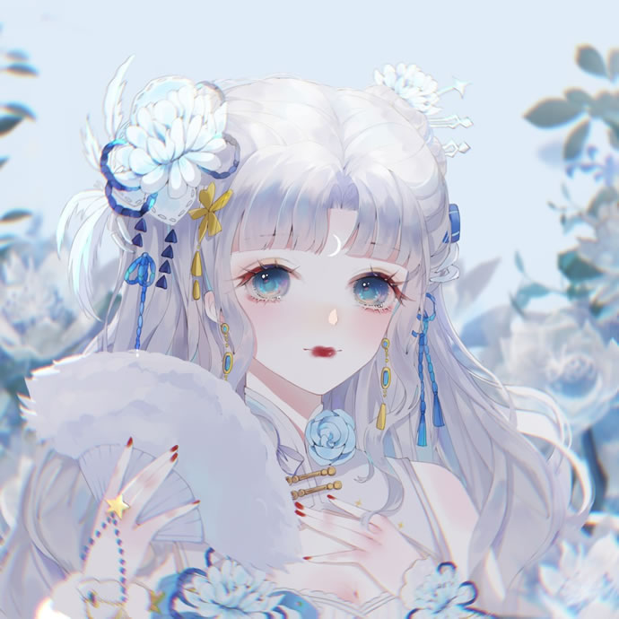 二次元美女头像图片唯美