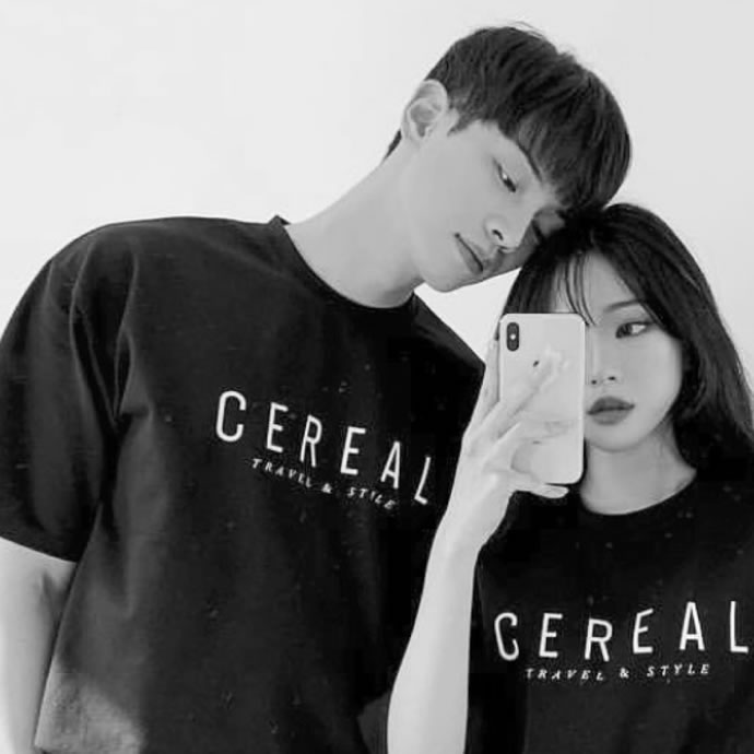 两人一张的黑白情侣头像