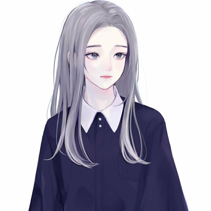 2025手绘卡通头像女生动漫图片