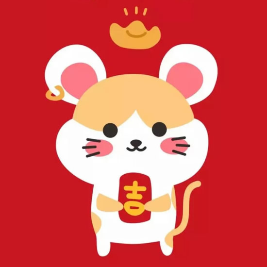 可爱喜庆鼠年头像老鼠图片