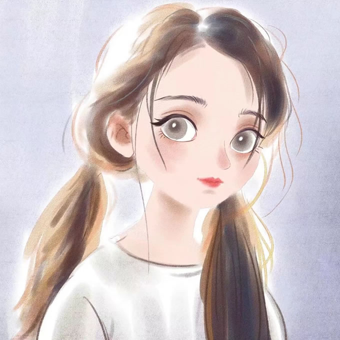 2025手绘卡通头像女生动漫图片