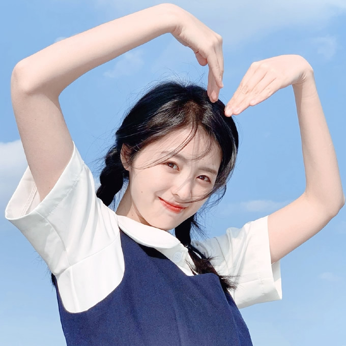清纯少女头像清新