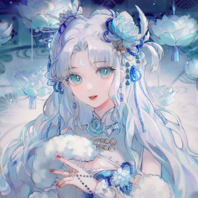二次元美女头像图片唯美