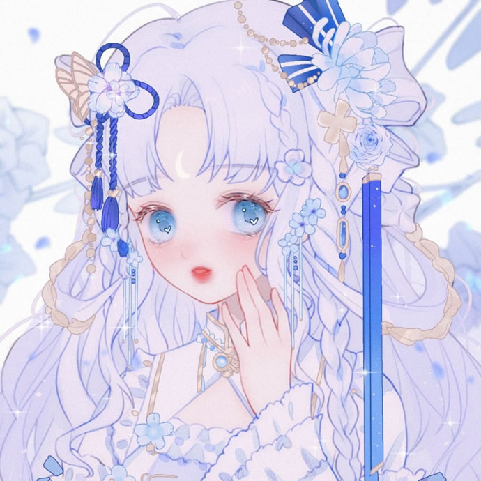 二次元美女头像图片唯美