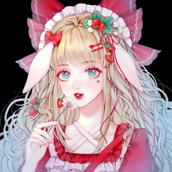 二次元美女头像图片唯美